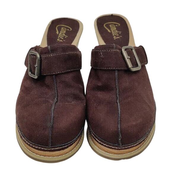 Y2K Candies Brown Wedge Clog Size 9 M - Picture 2 of 8